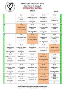 Farmacias de guardia en Torredelcampo Mayo 2025, ofrecido por Farmacia y Ortopedia Rosa