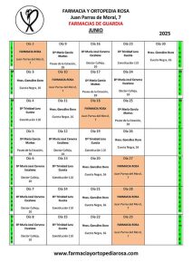 Farmacias de guardia en Torredelcampo Junio 2025, ofrecido por Farmacia y Ortopedia Rosa