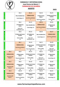 Farmacias de guardia en Torredelcampo Agosto 2025, ofrecido por Farmacia y Ortopedia Rosa